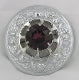 Plaid Brooch with Stone