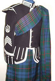 16 oz. Worsted Wool Piper's Plaid (Tartans: A- MacIntyre)