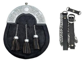 Bovine Fur & Leather Sporran