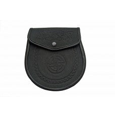 Celtic Design Leather Sporran