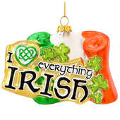 Irish Flag with Saying Ornament