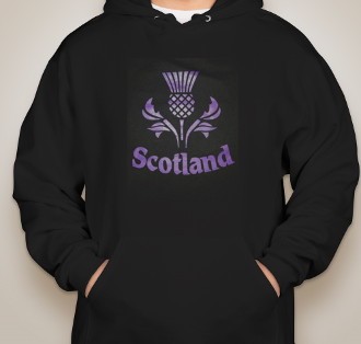 Thistle Scotland Black Hoodie