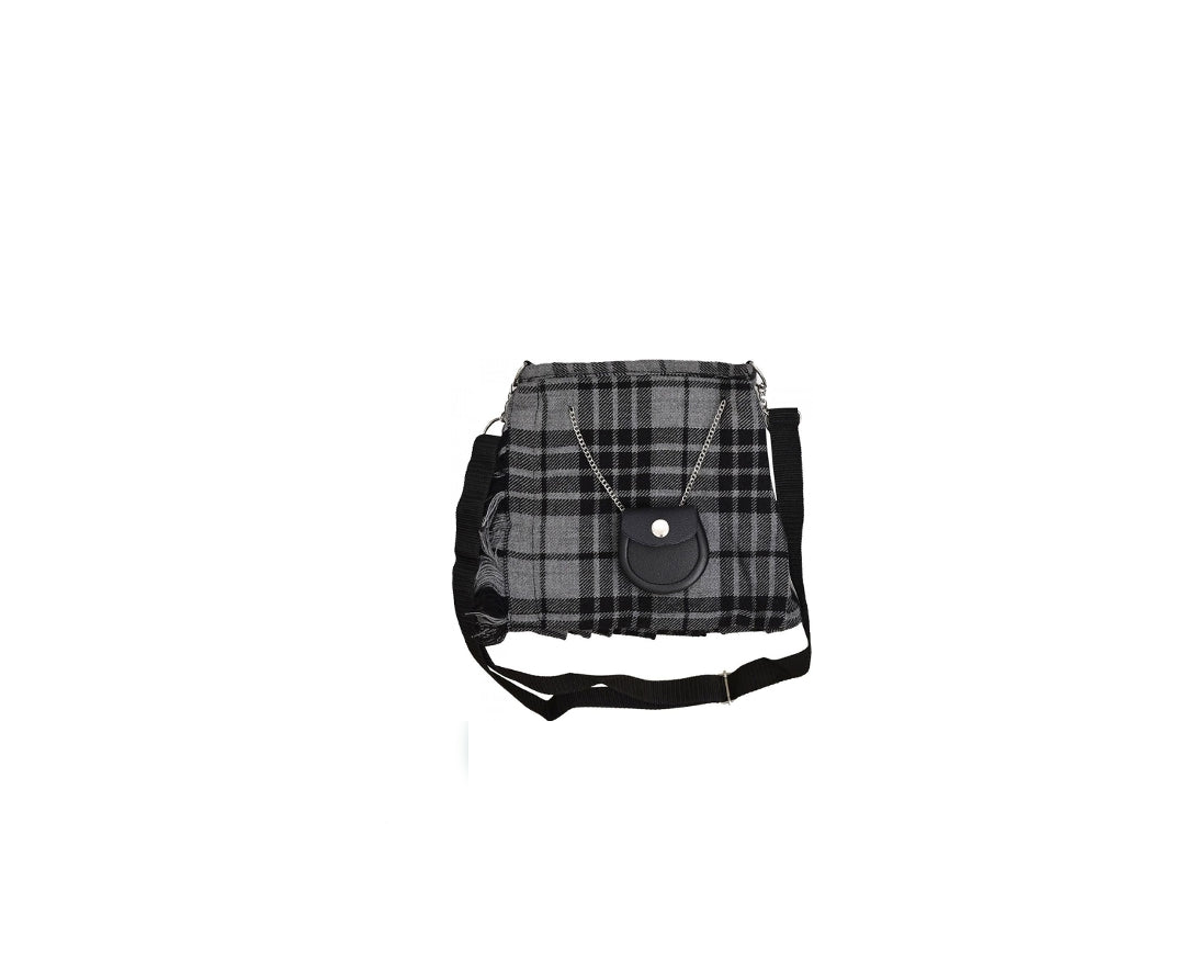 Gray Tartan Kilt Purse