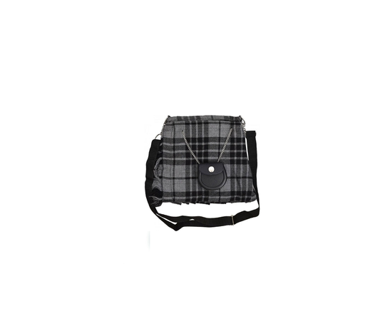 Gray Tartan Kilt Purse