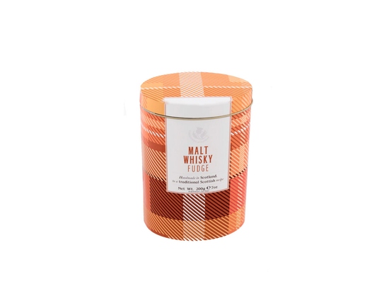Malt Whisky Fudge Tartan Tin