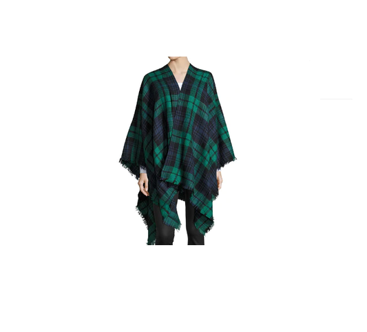 Tartan Wrap (Ruanas / Shawls) 14 oz. Wool Blend (Tartans : M - W)